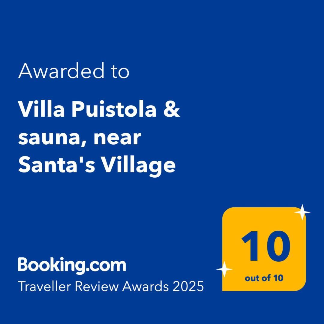 Villa Puistola & Sauna, Near Santa'S Village Rovaniemi Exteriör bild
